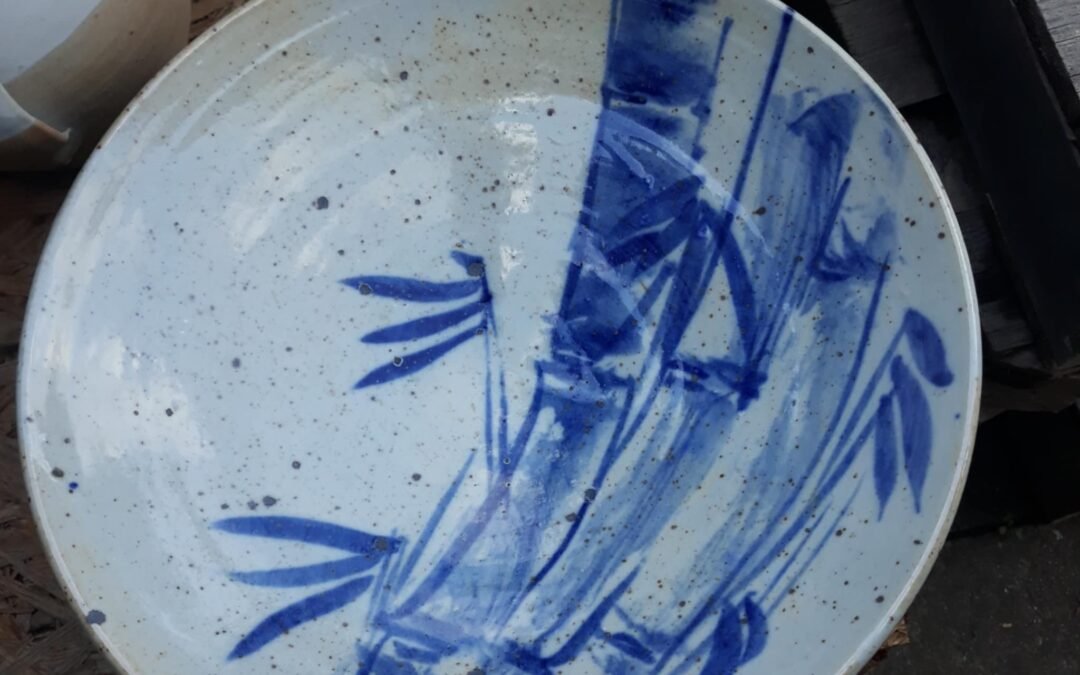 🧿 Tušová a kobaltová malba na papír i na porcelán  ( 14-17/11)